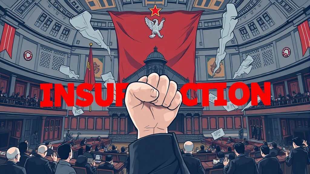 내란 특검, 왜 시작되었나? (illustration 스타일)