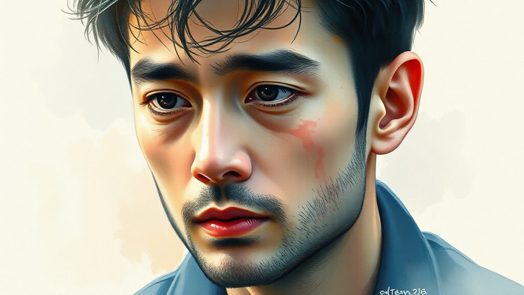 소송 관련 현재 상황 (watercolor 스타일)