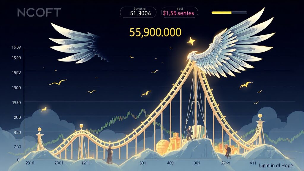 엔씨소프트 집중 분석: 주가, 신작, AI 전략, 투자 리스크 총정리 3 주가 흐름 분석 및 시장 지표 (illustration 스타일)