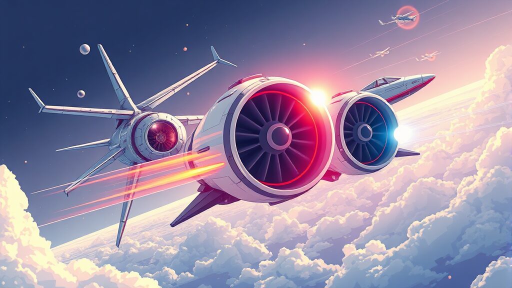 한화에어로스페이스 주가 분석: 성장 동력, 투자 전략 A to Z 2 기술 혁신과 성장 전망 (illustration 스타일)