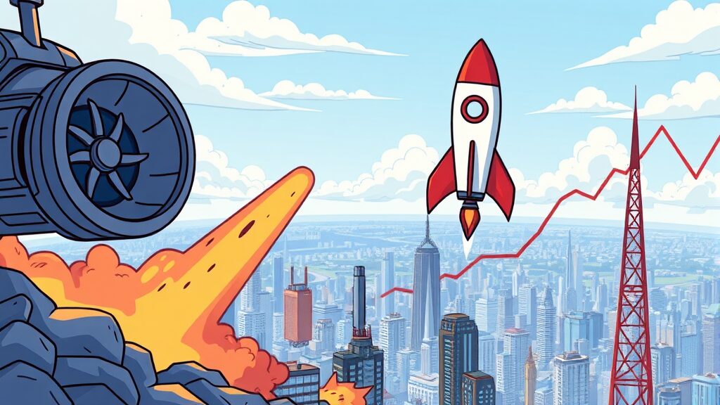 한화에어로스페이스 주가 분석: 성장 동력, 투자 전략 A to Z 6 재무 현황 및 투자 지표 분석 (cartoon 스타일)