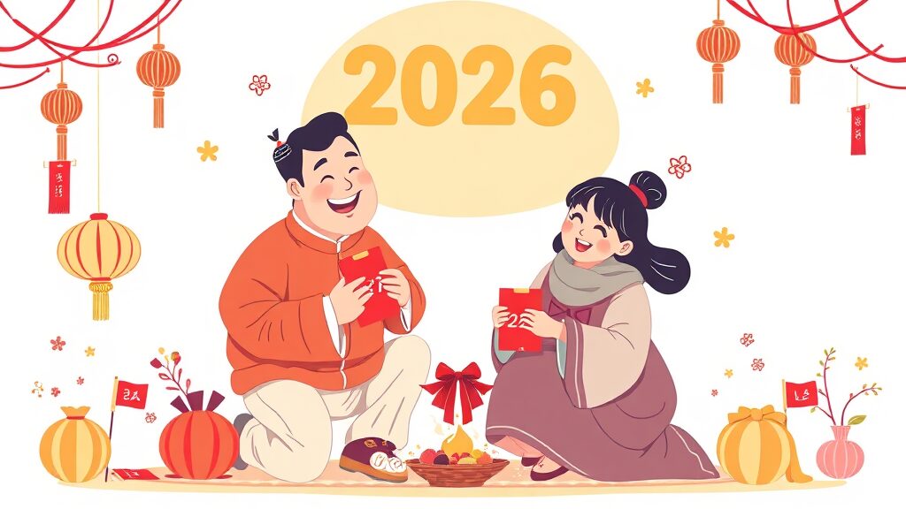 2026년, 연령별 세뱃돈 얼마가 적당할까? (illustration 스타일)