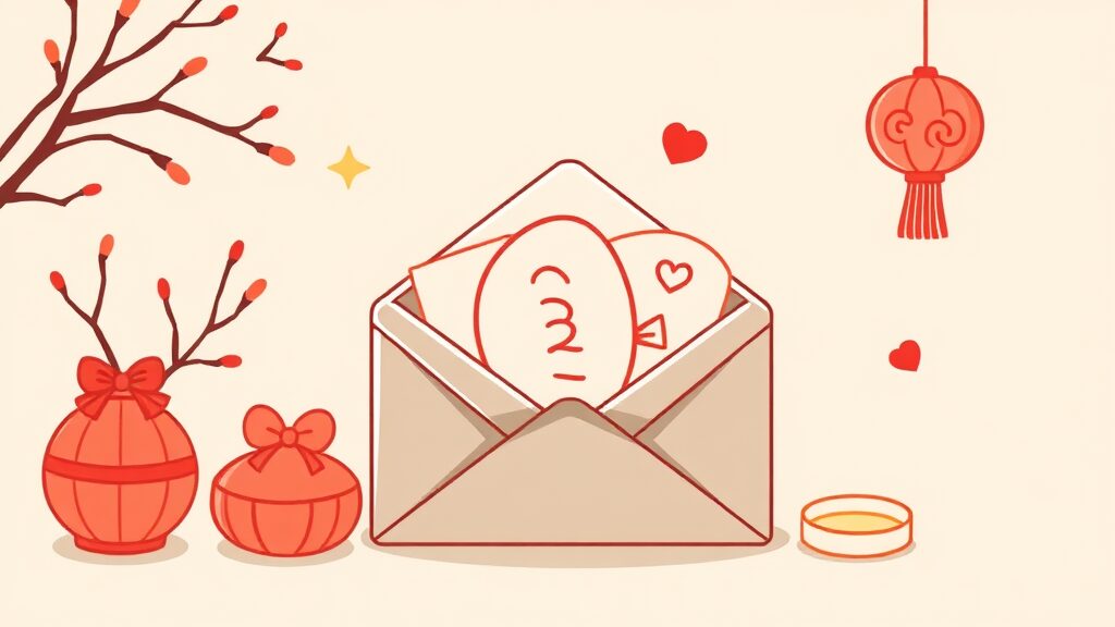 신권 준비 실패? 모바일 세뱃돈 활용! (illustration 스타일)