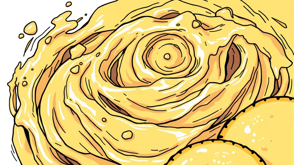 황금 비율 반죽 만들기 (illustration 스타일)