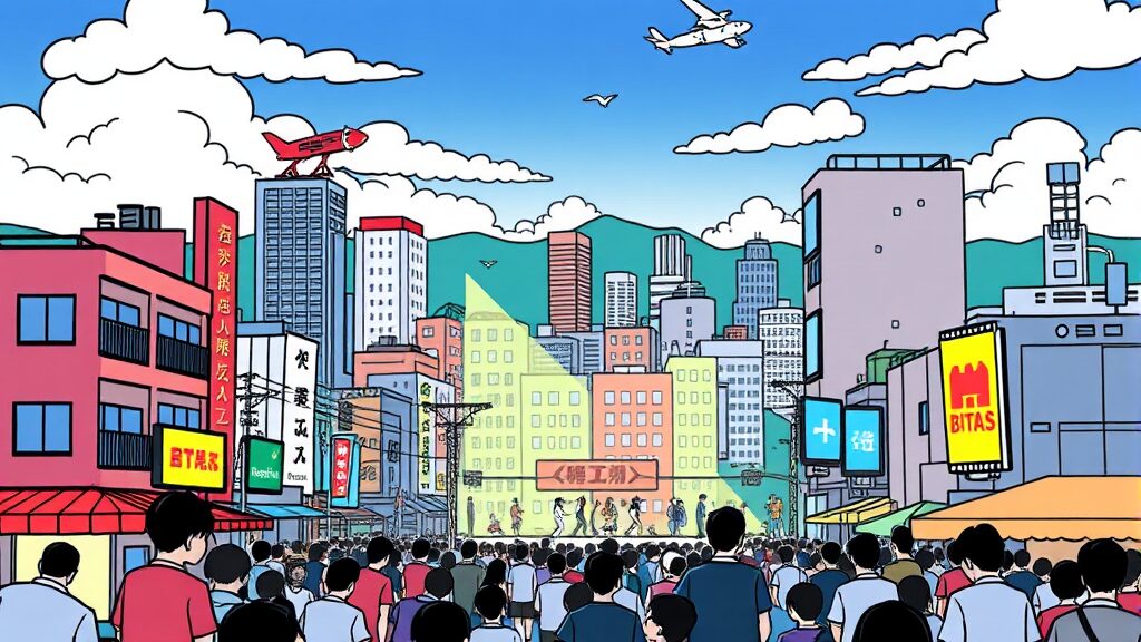 BTS 부산 콘서트 숙박비 폭등 논란: 원인, 대응, 해결 과제 A to Z 7 관련 법규 및 제도적 한계 (cartoon 스타일)