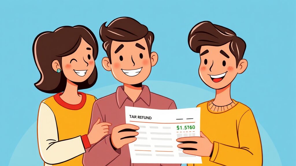 연말정산 간소화 서비스란? (cartoon 스타일)