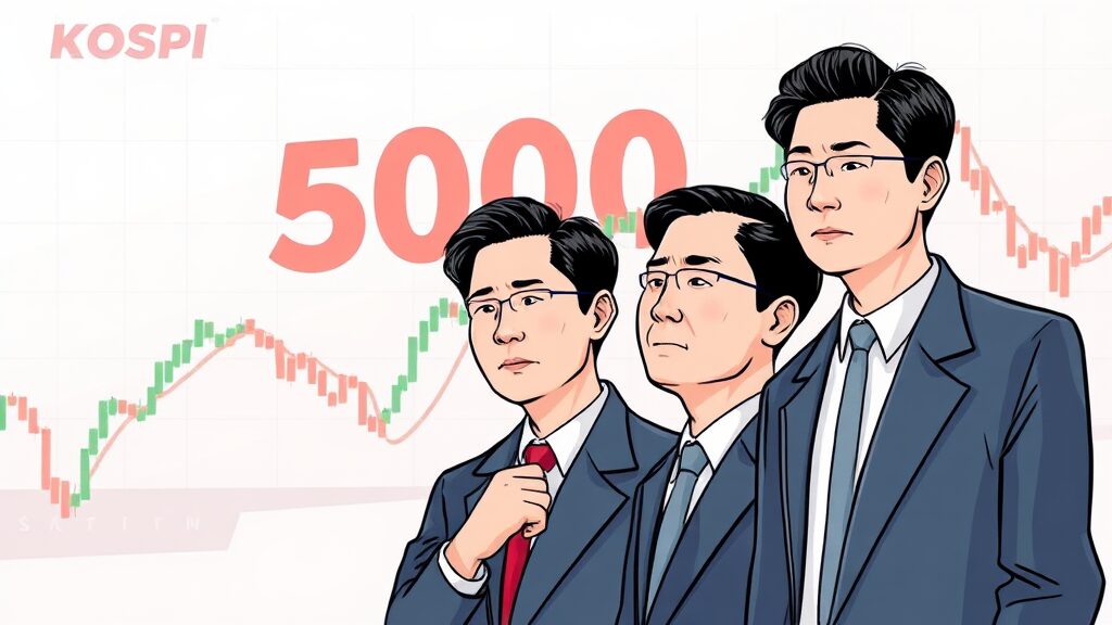 코스피 5000 돌파: 나경원·이준석 과거 발언 재조명과 미래 전망 5 나경원, 이준석, 진중권 언급 이유 (illustration 스타일)