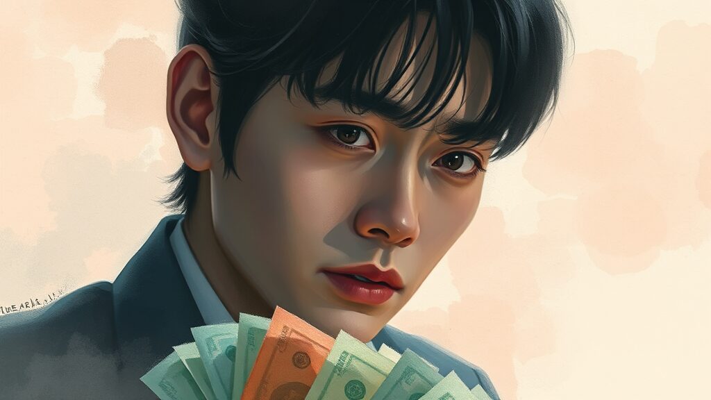 차은우 탈세 의혹, 왜? (watercolor 스타일)