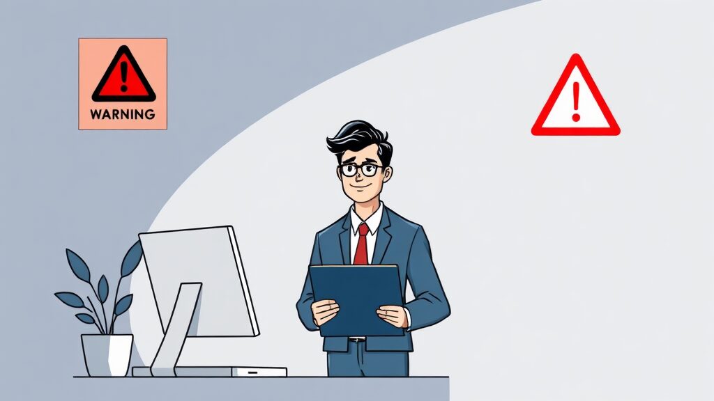 가짜 프리랜서 주의보 (illustration 스타일)