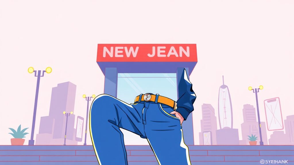 뉴진스 모델, 빛과 그림자 (illustration 스타일)