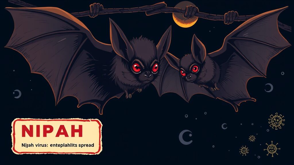 니파 바이러스란? (illustration 스타일)