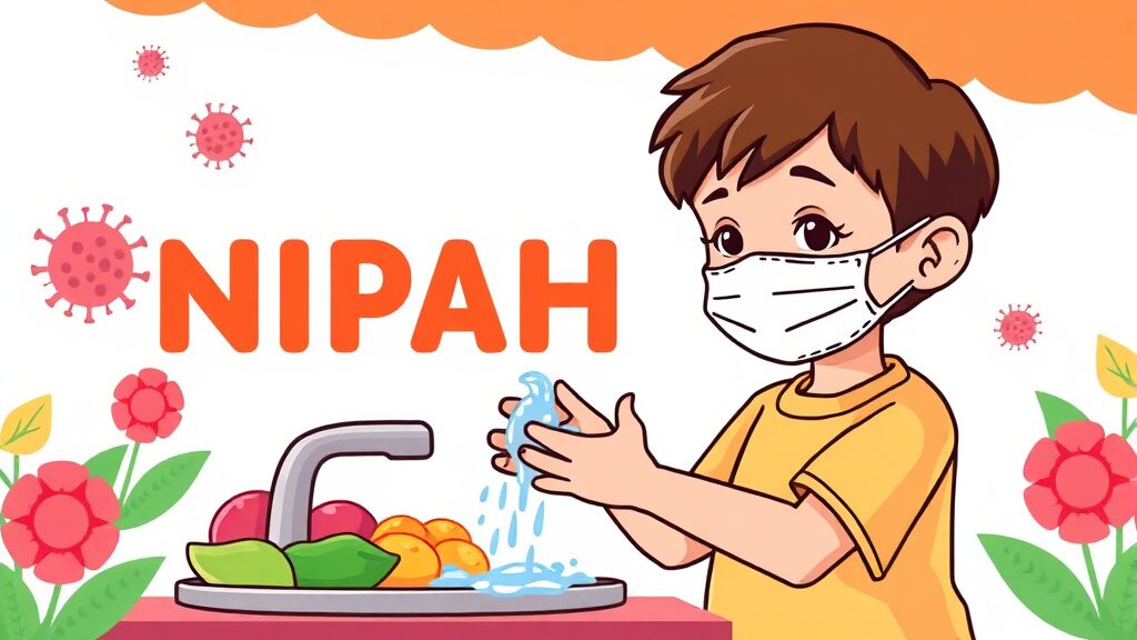 예방 수칙 꼭 지켜요! (cartoon 스타일)