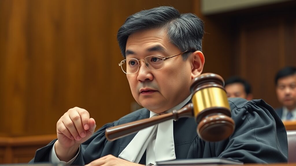 우인성 판사는 누구? (realistic 스타일)