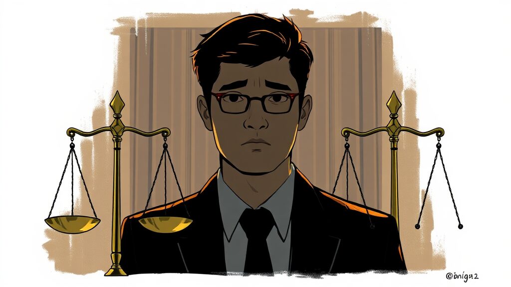 향후 재판 전망 (illustration 스타일)