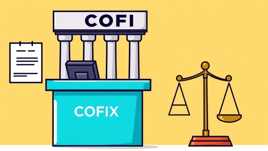 주담대 금리 결정 요인 (cartoon 스타일)