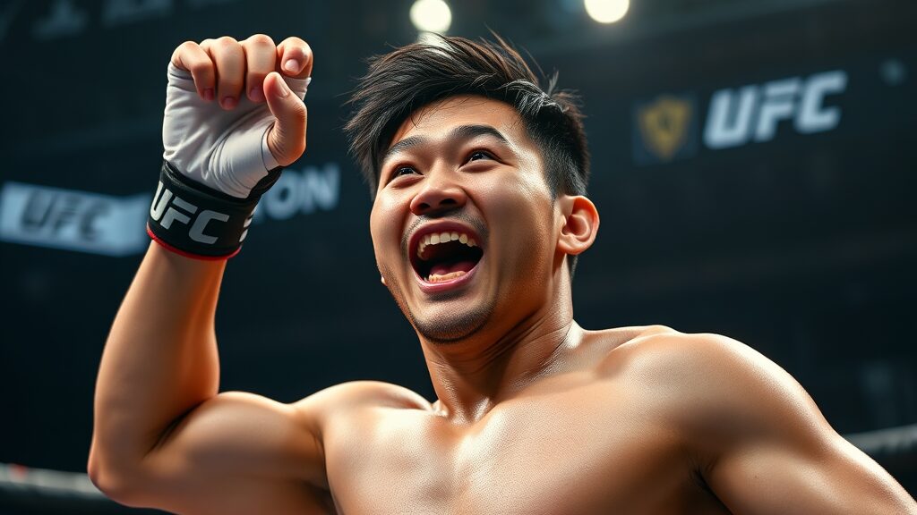 UFC 향한 결정적 기회 (realistic 스타일)