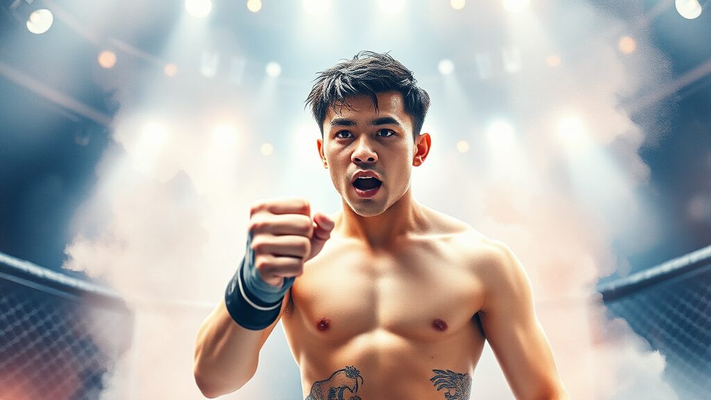 UFC 진출 가능성은? (watercolor 스타일)