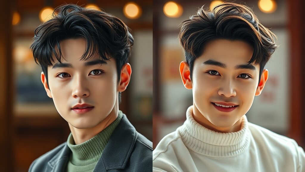 김선호 1인 기획사 설립 배경부터 차은우 판박이 의혹까지 집중 분석 2 김선호, 차은우 외모 비교 (realistic 스타일)