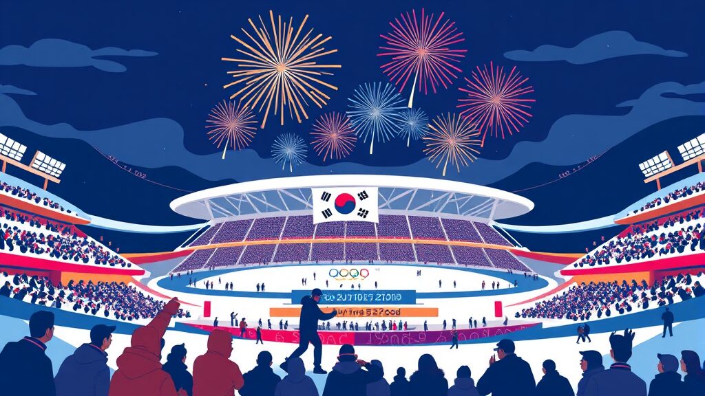 2026 밀라노 동계올림픽: 한국 선수단 출전 종목, 일정, 메달 전망 4 주요 경기 일정 (cartoon 스타일)