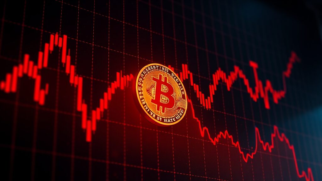 비트코인 폭락 원인 심층 분석: 시세 전망, 투자 전략 A to Z 4 글로벌 금융시장 불안정 (realistic 스타일)