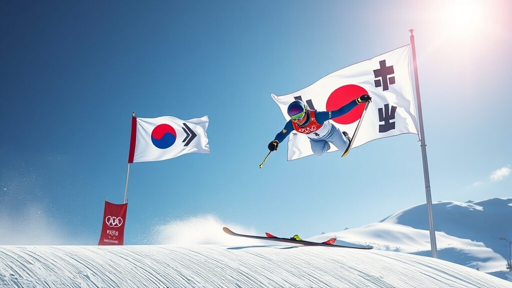 동계 올림픽 중계권, 무엇을 의미할까요? (realistic 스타일)