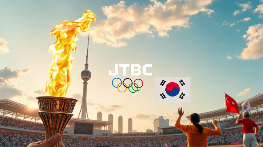 향후 올림픽 중계, 어떻게 될까요? (realistic 스타일)