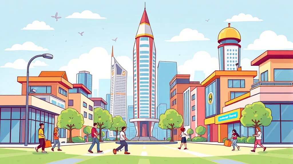 정책 이해 돕는 AI, 보야 (cartoon 스타일)