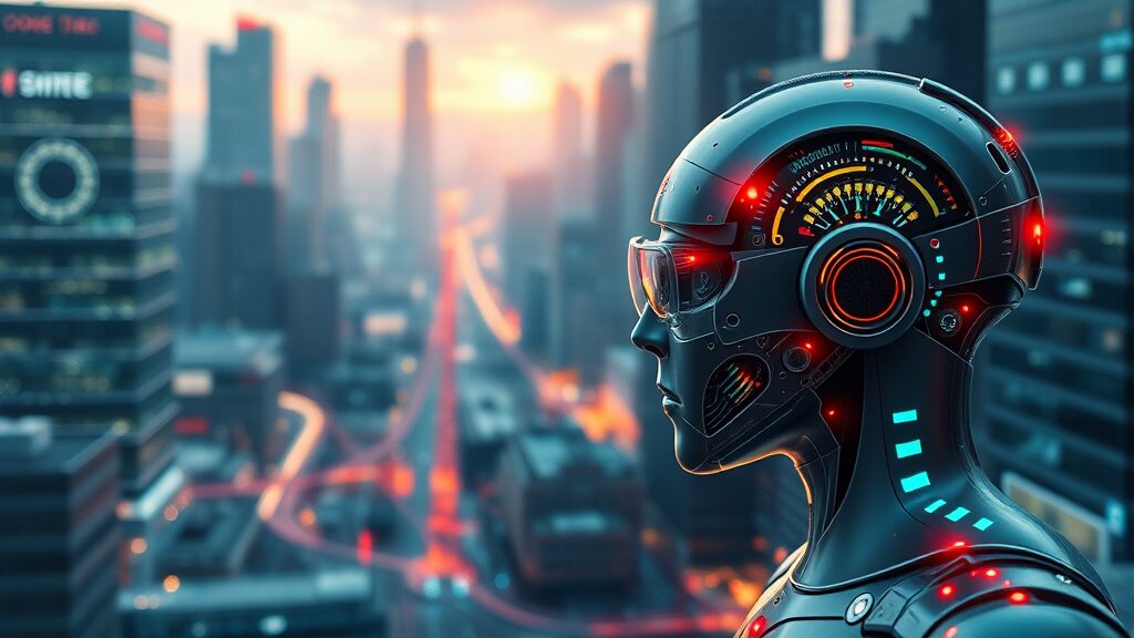 AI 에이전트 시장의 현재와 미래 전망 (realistic 스타일)