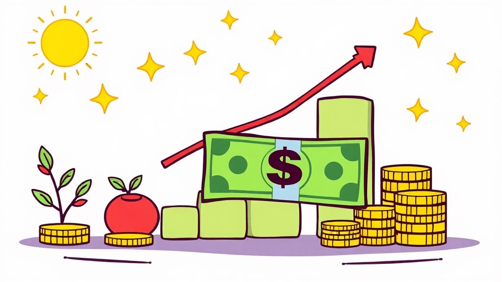 ISA 계좌, 3년 만기 후 절세 극대화 전략과 현명한 활용법 2 ISA 계좌의 핵심 장점: 절세와 목돈 마련 (cartoon 스타일)