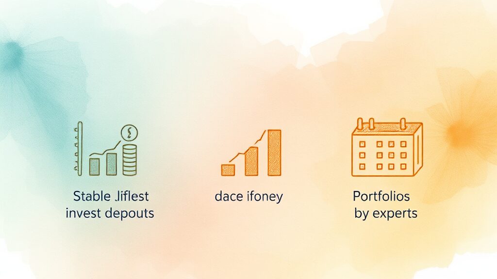 ISA 계좌, 3년 만기 후 절세 극대화 전략과 현명한 활용법 5 ISA 계좌 유형별 특징 비교: 나에게 맞는 계좌는? (watercolor 스타일)