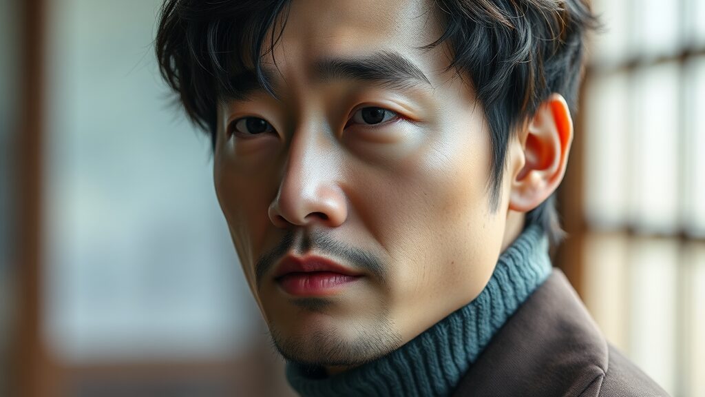 배우 정은우의 데뷔와 주요 작품 활동 (realistic 스타일)