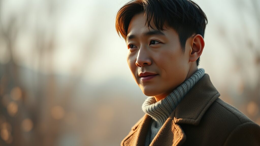 고 정은우를 기리며 (realistic 스타일)