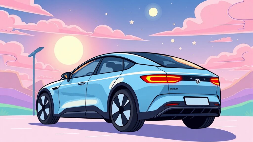 전기차 보조금 지원 방식 및 조건 상세 안내 (cartoon 스타일)