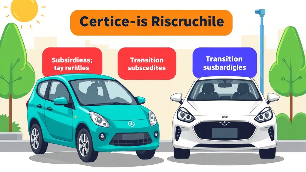 전기차 구매 시 고려해야 할 추가 혜택 및 전략 (cartoon 스타일)