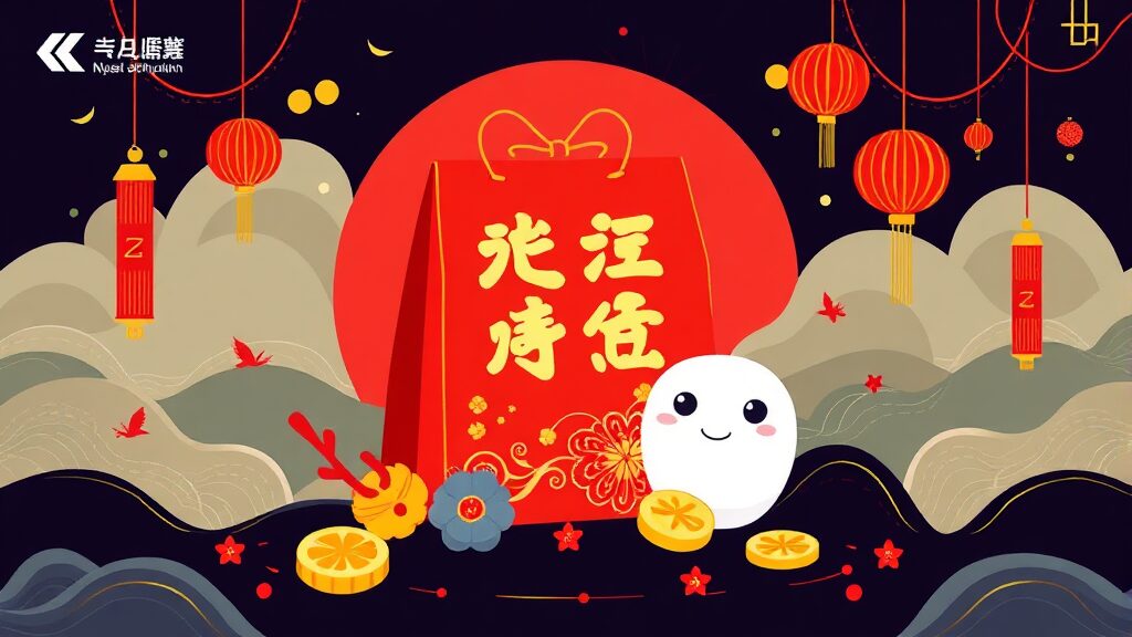 복주머니 열고 혜택 받기: 쉬운 참여 방법 (illustration 스타일)