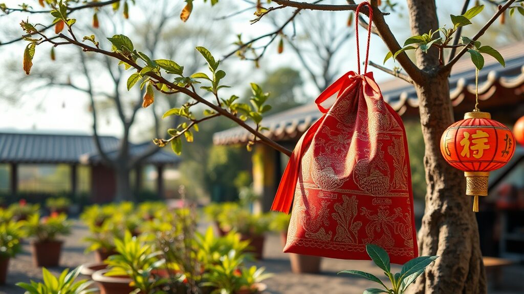 복주머니 품앗이: 수익 극대화를 위한 전략 (realistic 스타일)