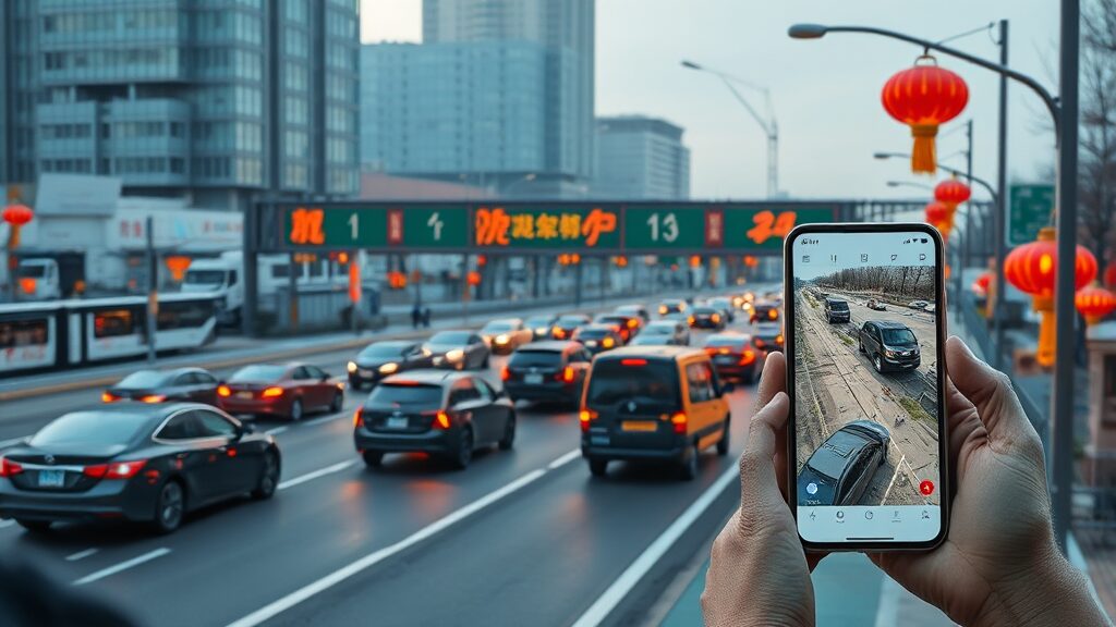 주요 내비게이션 앱별 CCTV 활용 꿀팁 (realistic 스타일)