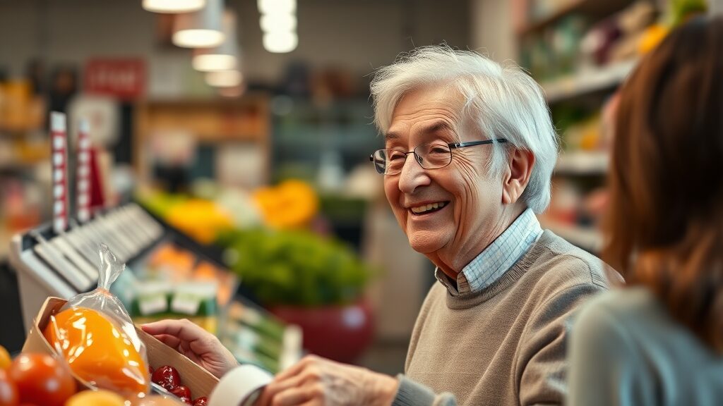 65세 이상 어르신을 위한 카드 포인트 자동 차감 제도란? (realistic 스타일)