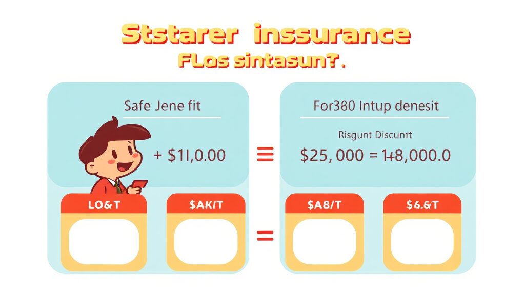 전세보증보험 비용 및 보증료 계산하기 (cartoon 스타일)