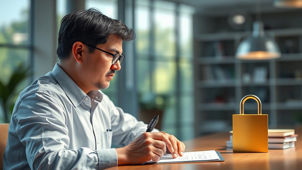 전세보증보험 가입 시 유의사항 및 자주 묻는 질문 (realistic 스타일)