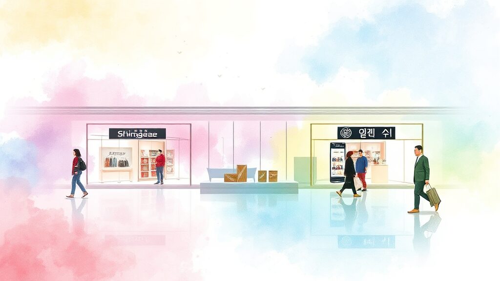 인천공항 면세점, 롯데·현대 재입성! 시장 판도 변화와 전망 2 신라·신세계 불참, 면세 시장 지각변동 (watercolor 스타일)