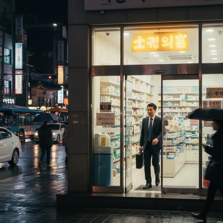자정까지 운영하는 야간 약국 및 인근 지역 정보