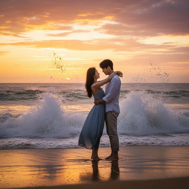 사랑이라는 이름의 거대한 파도에 몸을 맡기는 순간