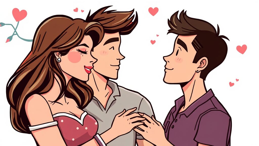 미혼남녀의 효율적 만남: 등장인물, 줄거리, 현실 로맨스 분석 2 드라마 속 인물들의 현실적인 연애관 (cartoon 스타일)