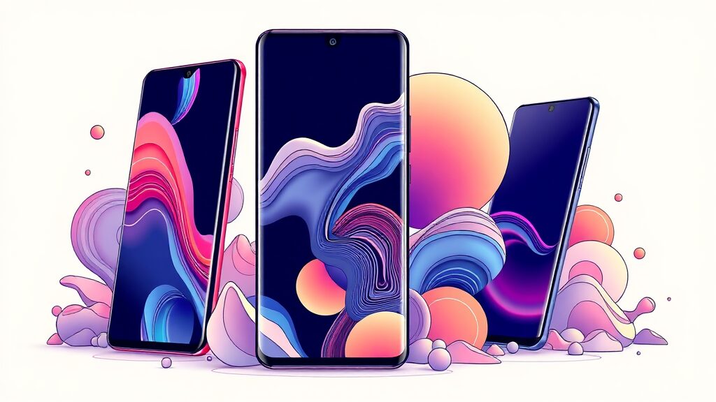 갤럭시 S26 총정리: 디자인, 카메라, AI 성능까지 완벽 분석 6 갤럭시 S26 시리즈 라인업 및 모델별 특징 (illustration 스타일)