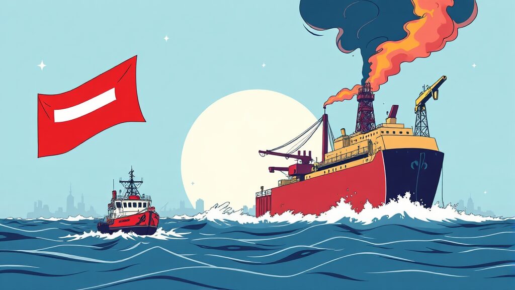 이란 공격, 미국 증시 혼조세: 유가·에너지주 급등, 방산·기술주 주목 7 호르무즈 해협 봉쇄 위기와 경제 파급 효과 (illustration 스타일)