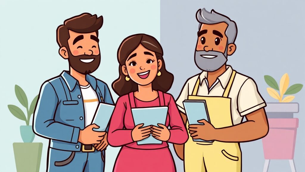 새출발기금: 소상공인 빚 탕감 조건, 신청부터 재기까지 완벽 가이드 3 지원 대상 및 자격 요건 상세 안내 (cartoon 스타일)