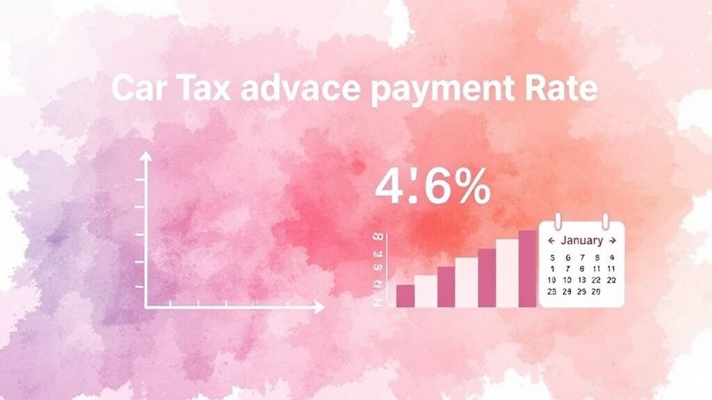 2026년 자동차세 연납, 10% 할인 혜택과 신청 방법 총정리 4 자동차세 연납, 얼마나 할인받을 수 있을까? (공제율 계산) (watercolor 스타일)