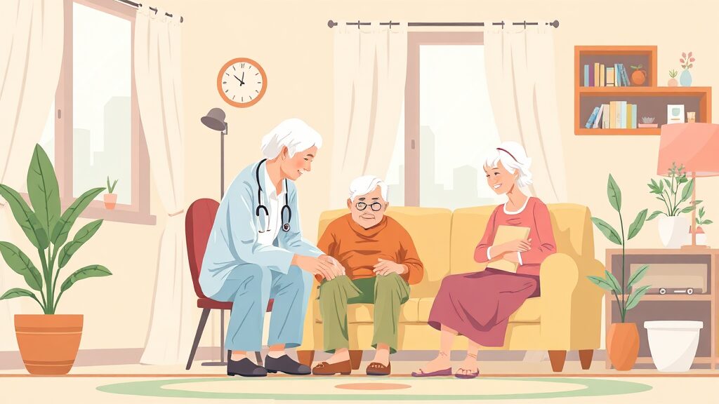 지역사회 통합돌봄 30종 서비스: 집에서 받는 맞춤형 돌봄 총정리 2 통합돌봄 서비스란 무엇인가? 개념과 필요성 (illustration 스타일)