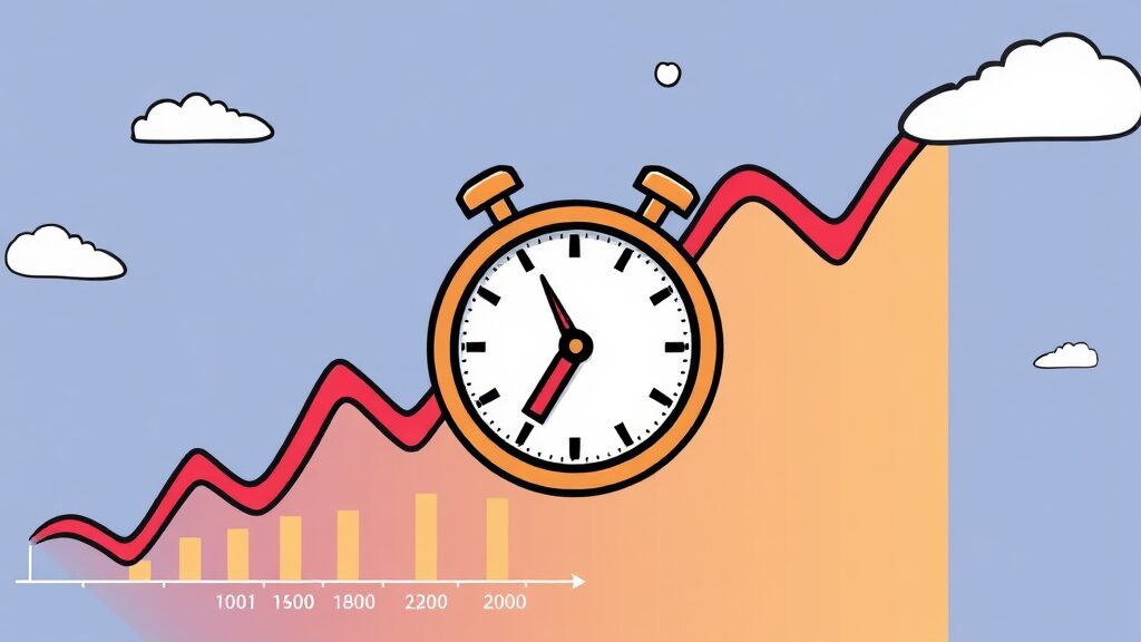 S&P 500 리밸런싱 시기 및 주기 (cartoon 스타일)